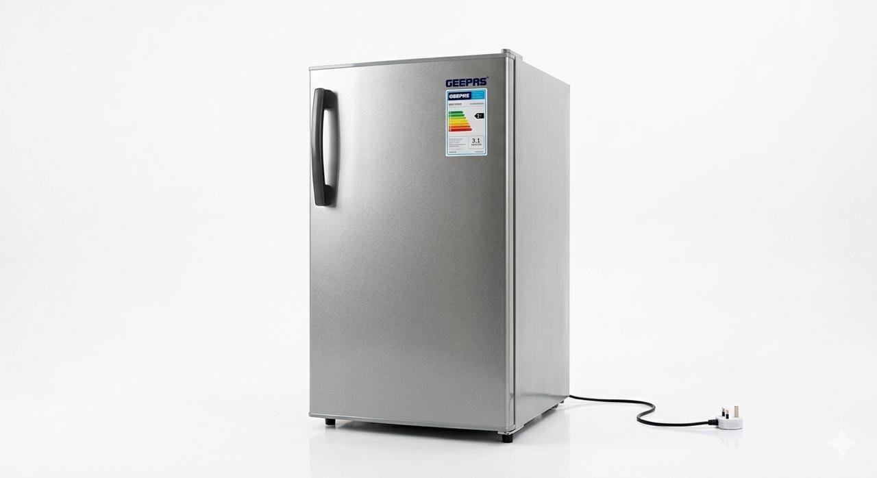 ثلاجه جيباس باب واحد ٣.١قدم فضي